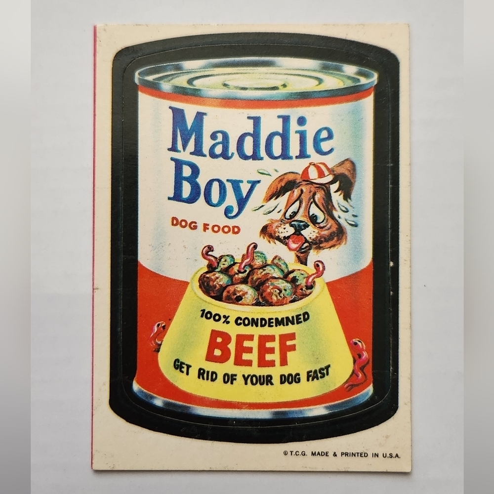 ​✨ Vintage 1973 Wacky Packages Sticker - "Maddie Boy" Trading Card Collectible ✨